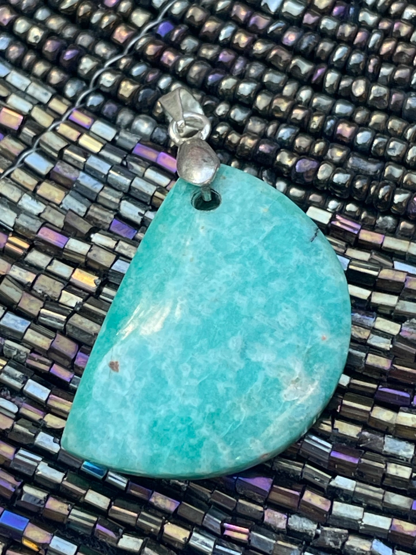 Pendentif en Amazonite "Harmonie océanique"
