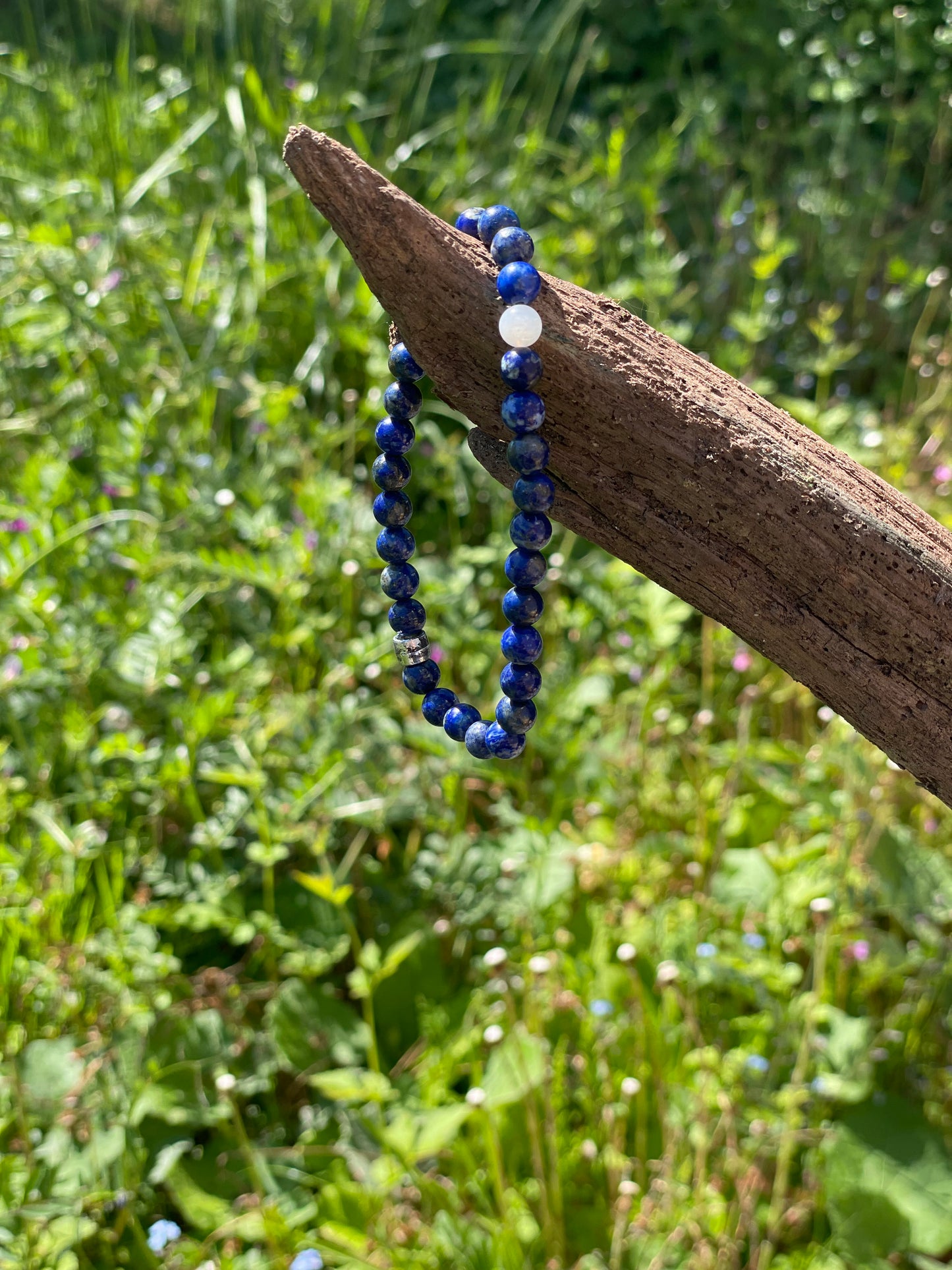 Bracelet en lapis lazuli : "Vision céleste"