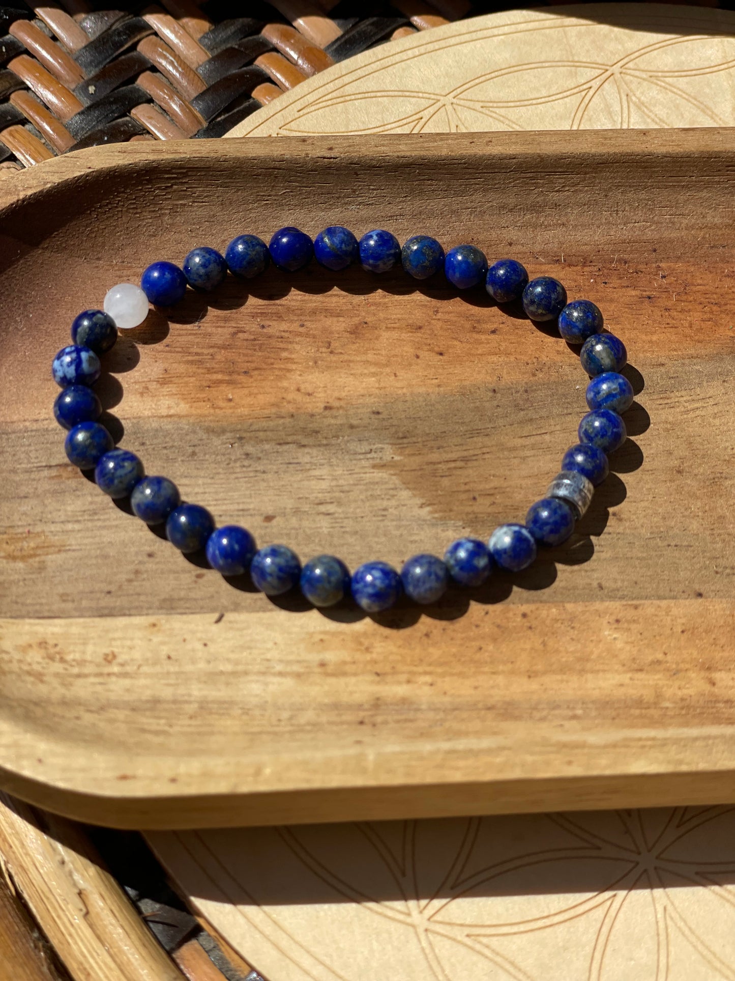 Bracelet en lapis lazuli : "Vision céleste"