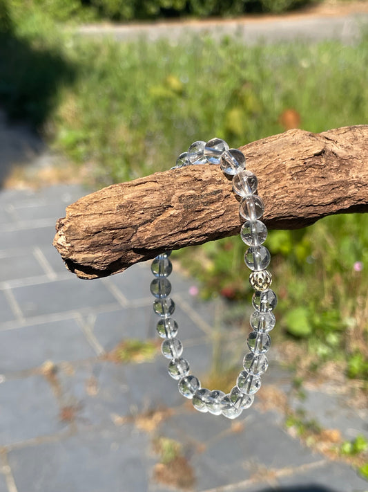 Bracelet en cristal de roche : "Clarté éternelle"