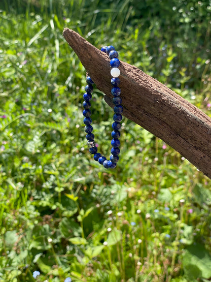 Bracelet en lapis lazuli : "Vision céleste"